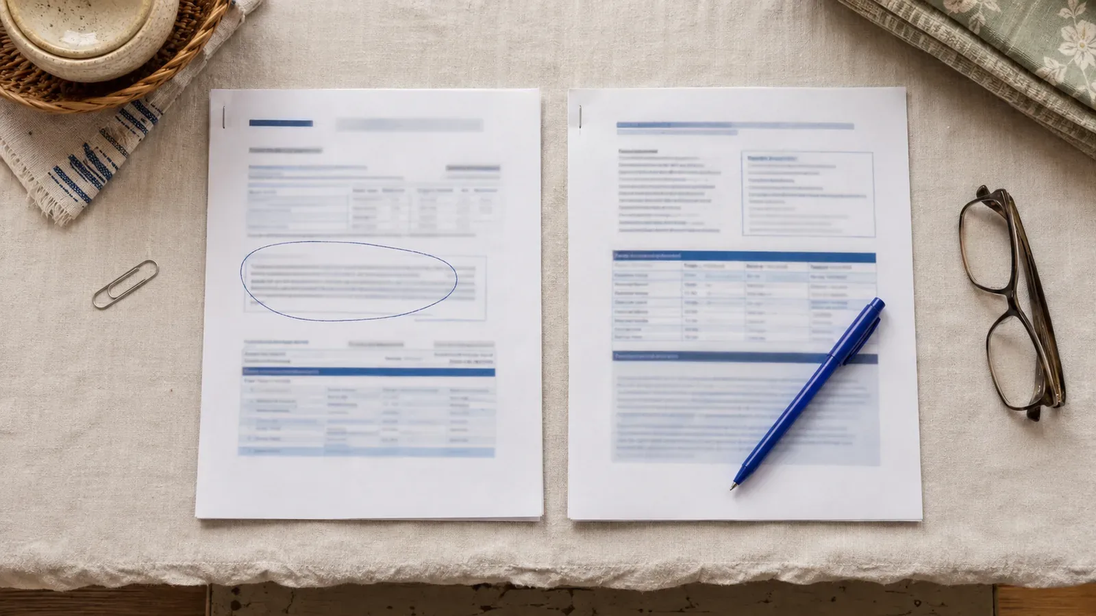 Comparing two Medicare Advantage benefit summaries for in-home support services coverage